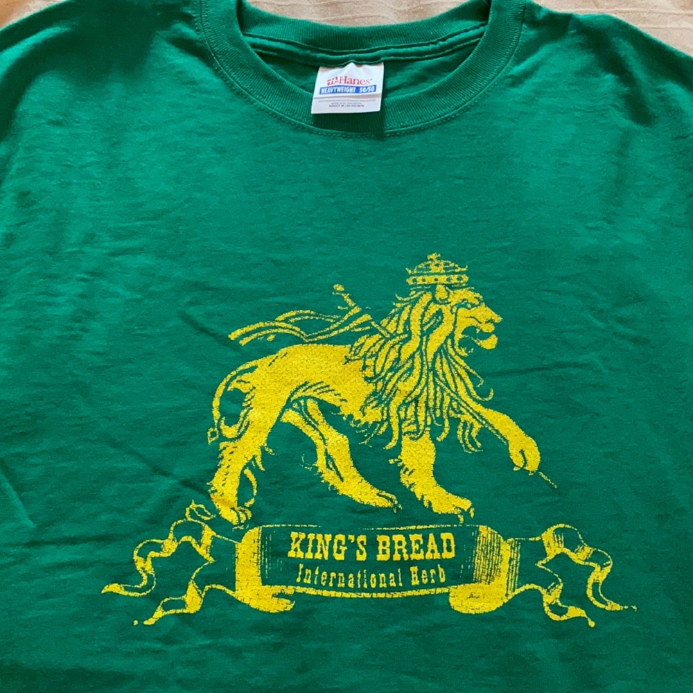 New vintage reggae lion of judah tshirt herb